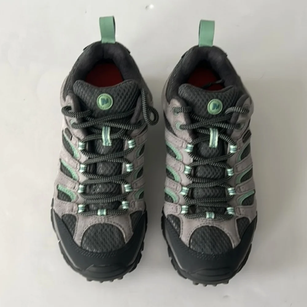 Merrell Moab Waterproof Hiking Shoe Drizzlemint Hiker size 7 - Picture 11 of 11